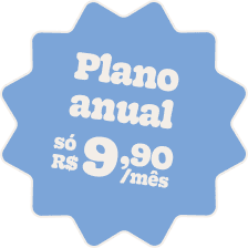 Plano anual só R$ 9,90 por mês